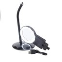 Ver imagem 7 de Lupa Bancada Luminaria Aumento 10 Leds Bifocal 3x 4,5x Aumento Mesa Bancada Estetica Eletronica Arti