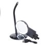 Lupa Bancada Luminaria Aumento 10 Leds Bifocal 3x 4,5x Aumento Mesa Bancada Estetica Eletronica Arti - 7