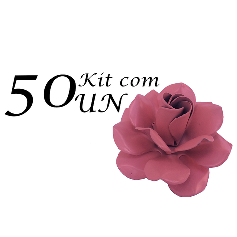 Kit Rosinhas Artesanais 50 Unidades Preço De Fábrica Várias Cores Libertas Rosas Rosa Mini