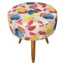 Puff Berlim Paletas Coloridas D60 Castanho - 2