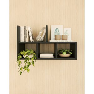 Nicho Aparador Organizador Minimalista Preto
