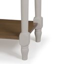 Ver imagem 3 de Aparador para Sala em Madeira Maciça 1 Gaveta e Prateleira 634p Linz Móveis - Off White/imbuia