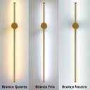 Ver imagem 2 de Luminária Arandela 60cm Parede 360° Led 3x1 Barra Luz Indireta Gimpo Kjbd-171-gold-60