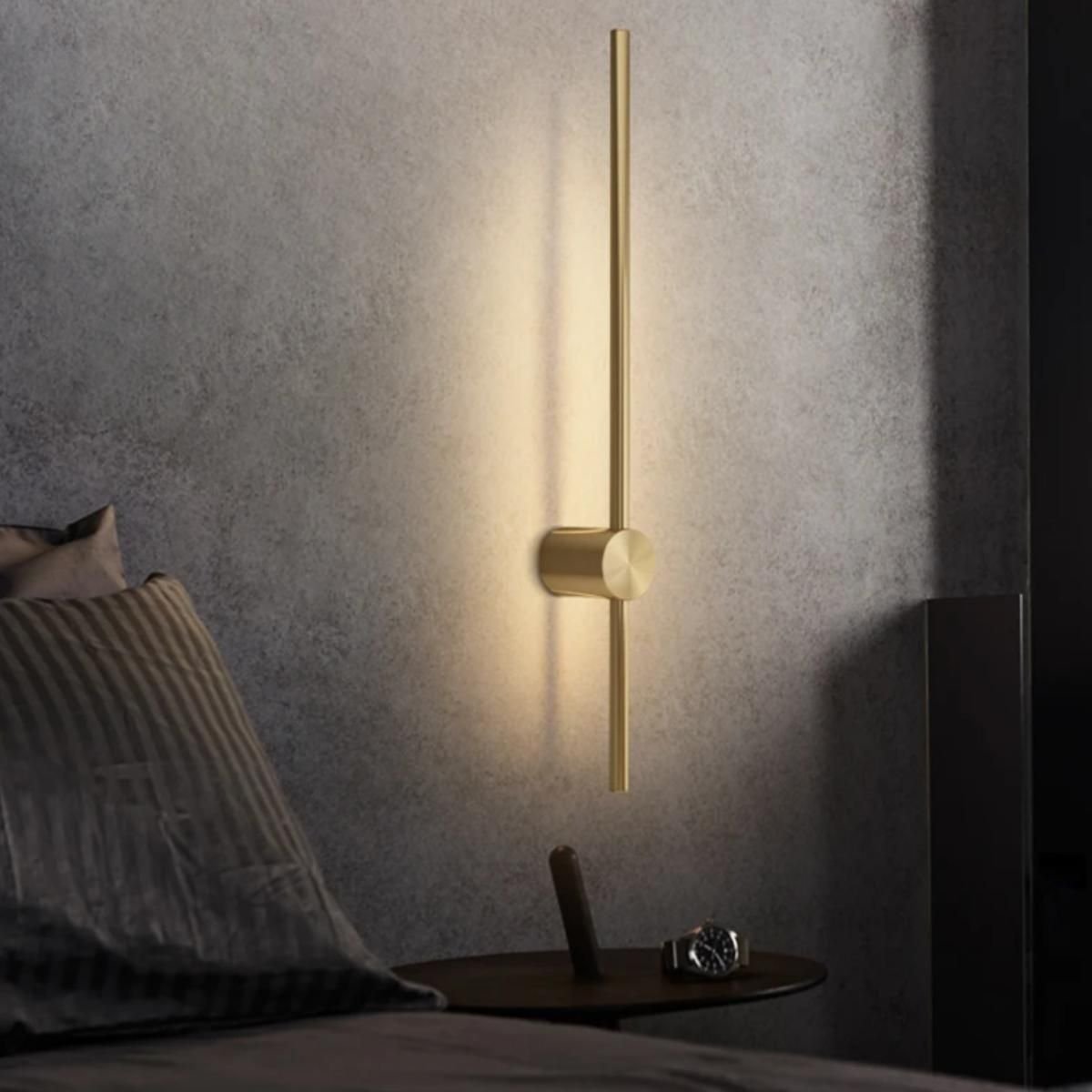 Ver imagem 1 de Luminária Arandela 60cm Parede 360° Led 3x1 Barra Luz Indireta Gimpo Kjbd-171-gold-60