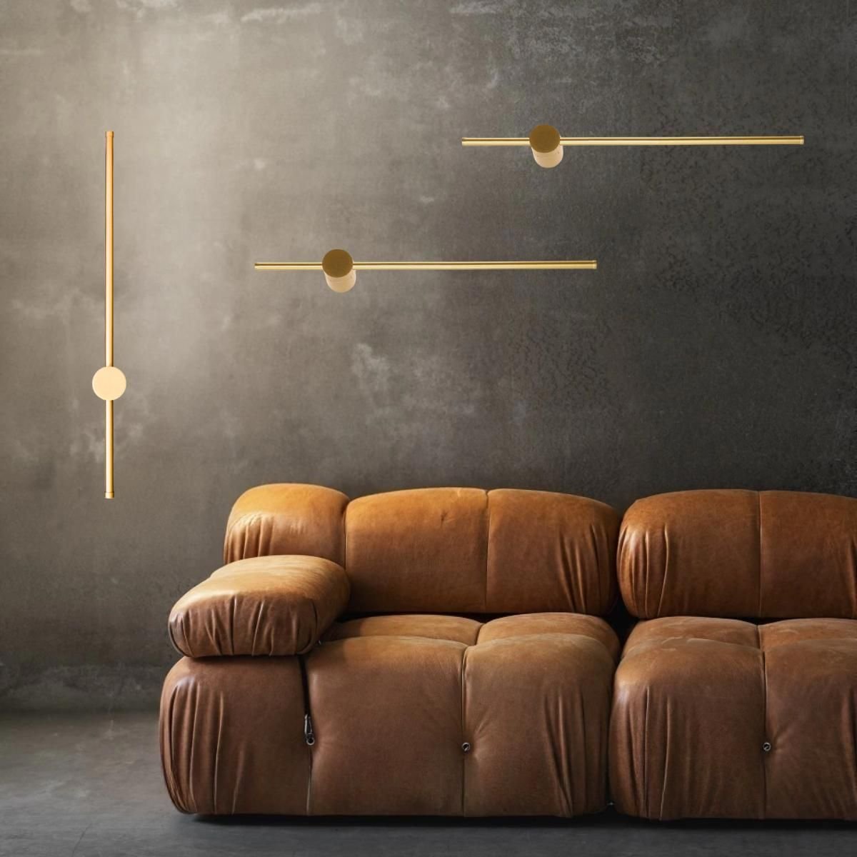 Ver imagem 7 de Luminária Arandela 60cm Parede 360° Led 3x1 Barra Luz Indireta Gimpo Kjbd-171-gold-60