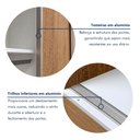 Ver mais imagens de Guarda Roupa Casal Premium Itália 205,9cm 3 Portas 4 Gavetas Yescasa Marrom/Carvalho