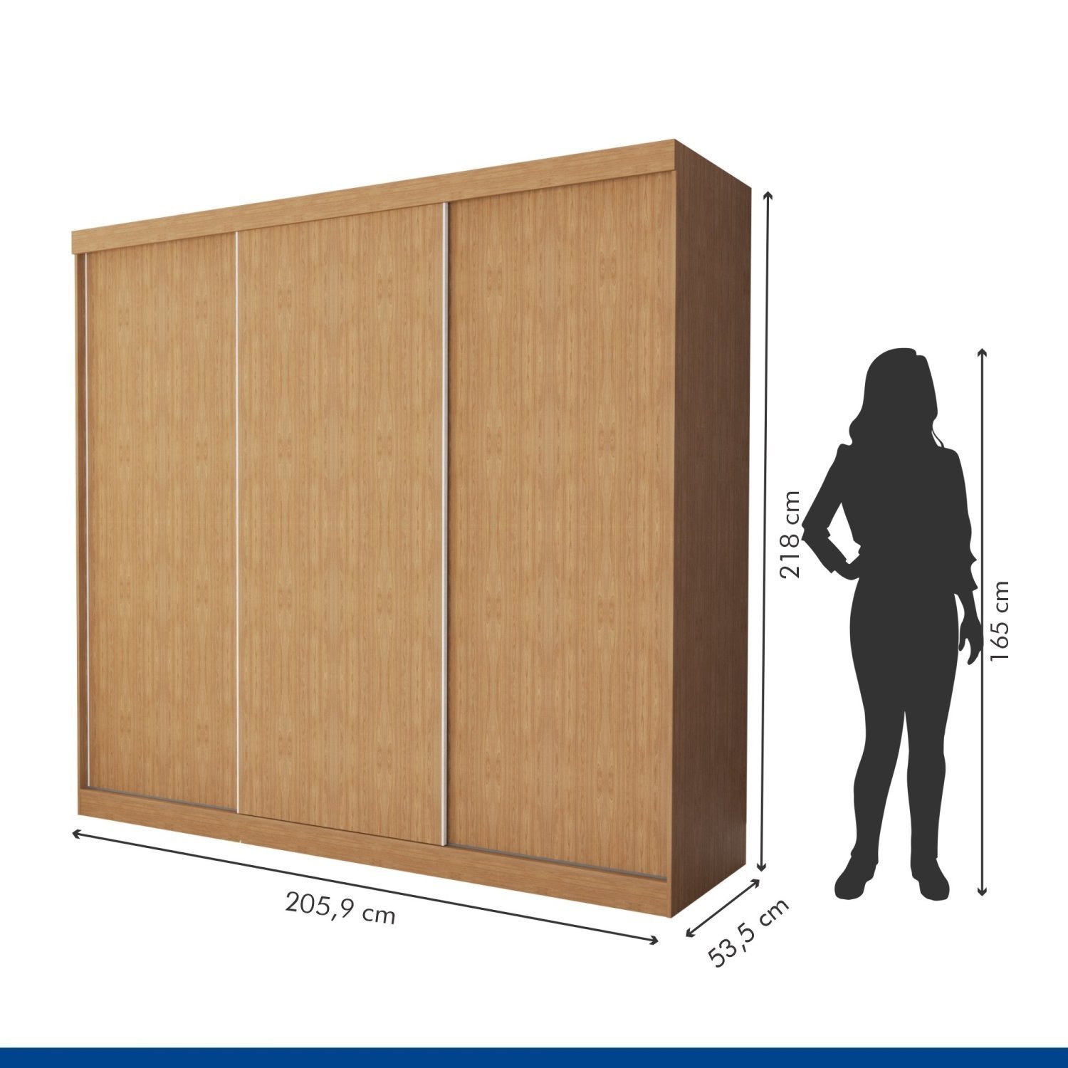 Guarda Roupa Casal Premium Itália 205,9cm 3 Portas 4 Gavetas Espresso Móveis - 5