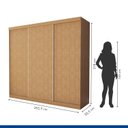 Ver imagem 5 de Guarda Roupa Casal Premium Itália 205,9cm 3 Portas 4 Gavetas Yescasa