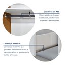 Ver imagem 6 de Guarda Roupa Casal Premium Itália 205,9cm 3 Portas 4 Gavetas Yescasa Marrom/Carvalho