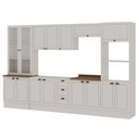 Ver imagem 2 de Cozinha Completa 6pçs Americana Branco/ebano C/ Rodape