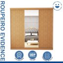 Ver imagem 3 de Guarda Roupa Casal Premium Evidence 205,9cm com Espelho 3 Portas 4 Gavetas Yescasa Marrom/Carvalho