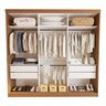 Guarda Roupa Casal Premium Isabela 205,9cm com Espelho 3 Portas 4 Gavetas Minastex        - 11