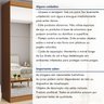 Guarda Roupa Casal Premium Isabela 205,9cm com Espelho 3 Portas 4 Gavetas Minastex        - 10