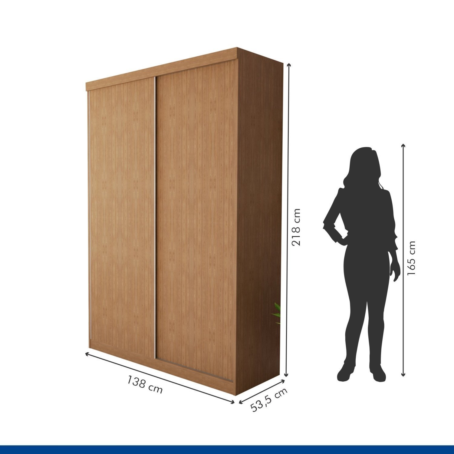 Guarda Roupa Solteiro Premium Salvador 138cm 2 Portas  2 Gavetas Minastex - 5