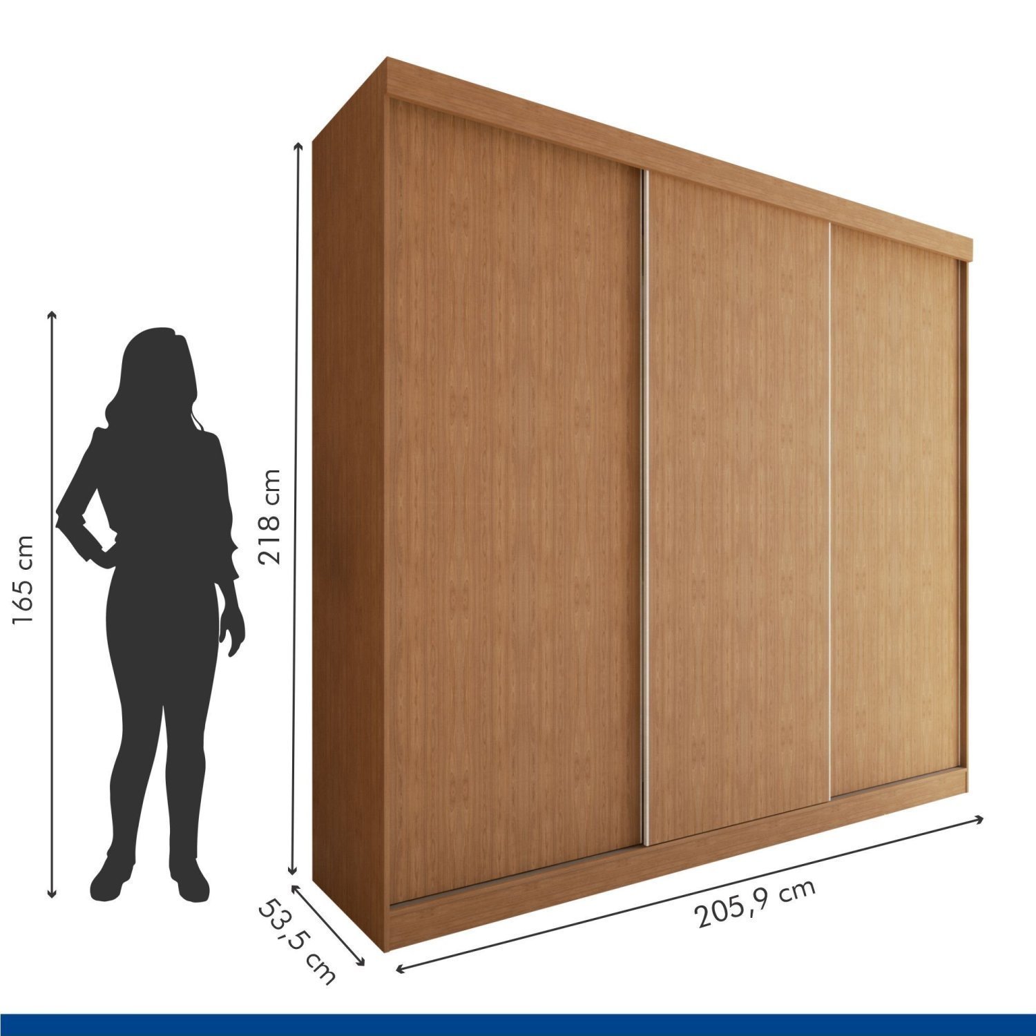 Guarda Roupa Casal Premium Cronos 205,9cm 3 Portas 4 Gavetas Minastex - 5