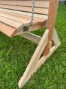 Ver imagem 3 de Pérgola com Banco Balanço para Jardim de Madeira Eucalipto Natural 1,70x1,0 Metro - Modelo Tannat