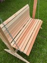 Ver imagem 2 de Pérgola com Banco Balanço para Jardim de Madeira Eucalipto Natural 1,70x1,0 Metro - Modelo Tannat