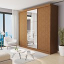 Ver imagem 2 de Guarda Roupa Casal Premium Barcelona 205,9cm com Espelho 3 Portas 4 Gavetas Minastex