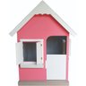 Casinha Infantil Boneca Compacta 1,00 x 1,00 em MDF - Rosa/ Branco - 3