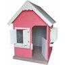 Casinha Infantil Boneca Compacta 1,00 x 1,00 em MDF - Rosa/ Branco - 6
