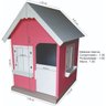 Casinha Infantil Boneca Compacta 1,00 x 1,00 em MDF - Rosa/ Branco - 7