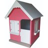 Casinha Infantil Boneca Compacta 1,00 x 1,00 em MDF - Rosa/ Branco - 2