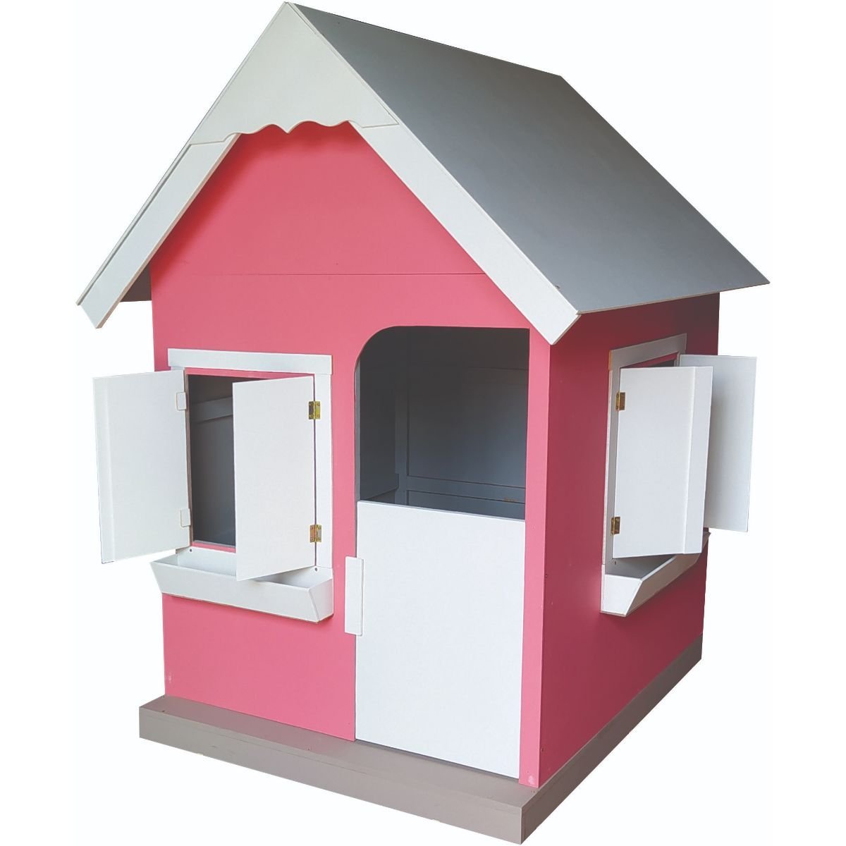 Casa Casinha Grande 80 Cm P/ Boneca Com Móveis