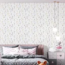 Ver imagem 2 de Papel de Parede Adesivo Flores Delicadas Lavável Fosco 3m