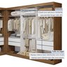 Closet Casal sem Portas 8 Gavetas Paris Duo Premium - 10