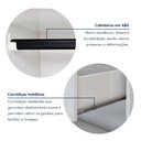 Ver imagem 7 de Closet Casal sem Portas 8 Gavetas Paris Duo Premium Yescasa Marrom/Carvalho