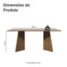 Mesa para Escritório Diretor Presidente 180cm 5388 Madesa - 3
