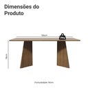 Ver imagem 3 de Mesa para Escritório Diretor Presidente 180cm 5388 Madesa