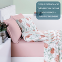 Ver imagem 5 de Conjunto de Lencol Casal Queen Size Selin 04 Pçs Toque Super Macio Cotton:rosa