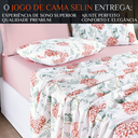 Ver imagem 2 de Conjunto de Lencol Casal Queen Size Selin 04 Pçs Toque Super Macio Cotton:rosa