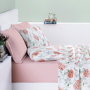 Ver imagem 1 de Conjunto de Lencol Casal Queen Size Selin 04 Pçs Toque Super Macio Cotton:rosa