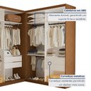 Ver imagem 3 de Closet Casal sem Portas 2 Módulos 6 Gavetas França