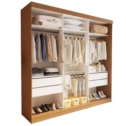 Closet Casal sem Portas 4 Gavetas Paris - 7
