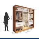 Ver imagem 4 de Closet Casal sem Portas 4 Gavetas Paris