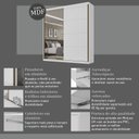 Ver imagem 5 de Guarda-roupa Casal 2 Portas com Espelho Star