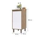 Ver imagem 4 de Balcão de Cozinha com Tampo 40 Cm 1 Porta de Abrir 1 Prateleira Mel Luciane Móveis