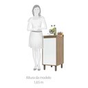 Ver imagem 3 de Balcão de Cozinha com Tampo 40 Cm 1 Porta de Abrir 1 Prateleira Mel Luciane Móveis