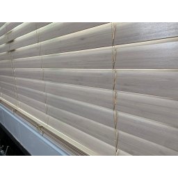 Persiana Horizontal Bambu 50mm Patina 120 (L) X 140 (A) cm Marrom 1,20 x 1,40 m Cortina Madeira Luxo - 6