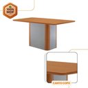 Ver imagem 5 de Mesa de Jantar Isadora Mdf com 4 Cadeiras Moderna Mobilia Veludo Grafite/naturalle Laminado
