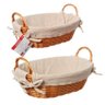 Cesto Rattan Oval com Forro Lilly 30x21cm - Haüskraft - 2