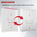 Ver imagem 6 de Kit Guarda Roupa Solteiro 6 Portas Ecom Ii Cômoda Astral - Branco