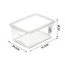 Kit 12 Caixa Organizadora 7,5l Ordene Design Moderno Cristal - 3
