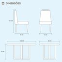 Ver imagem 7 de Conjunto Sala de Jantar Mônaco Mesa Pé Palito e 4 Cadeiras