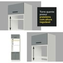 Ver mais imagens de Armário de Cozinha Completa 270cm Branco Cinza Agata Madesa 01