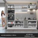 Ver imagem 6 de Armário de Cozinha Completa 270cm Branco Cinza Agata Madesa 01