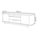 Ver imagem 2 de Rack Bancada para TV 70 pol 2 Portas 180 cm Hannover Fendi Dcasa
